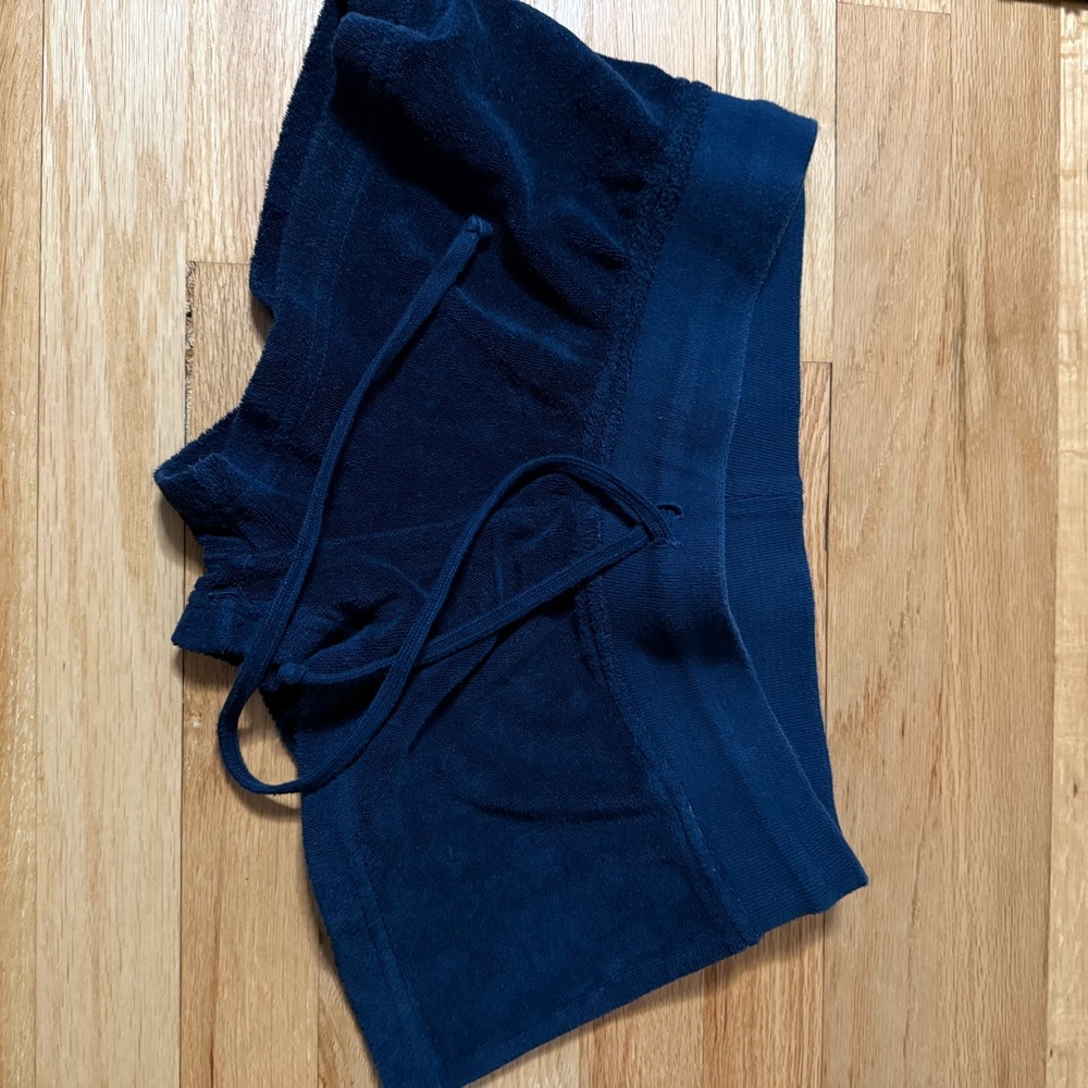 Hard Tail low rise Navy Blue Terry Cloth Shorts